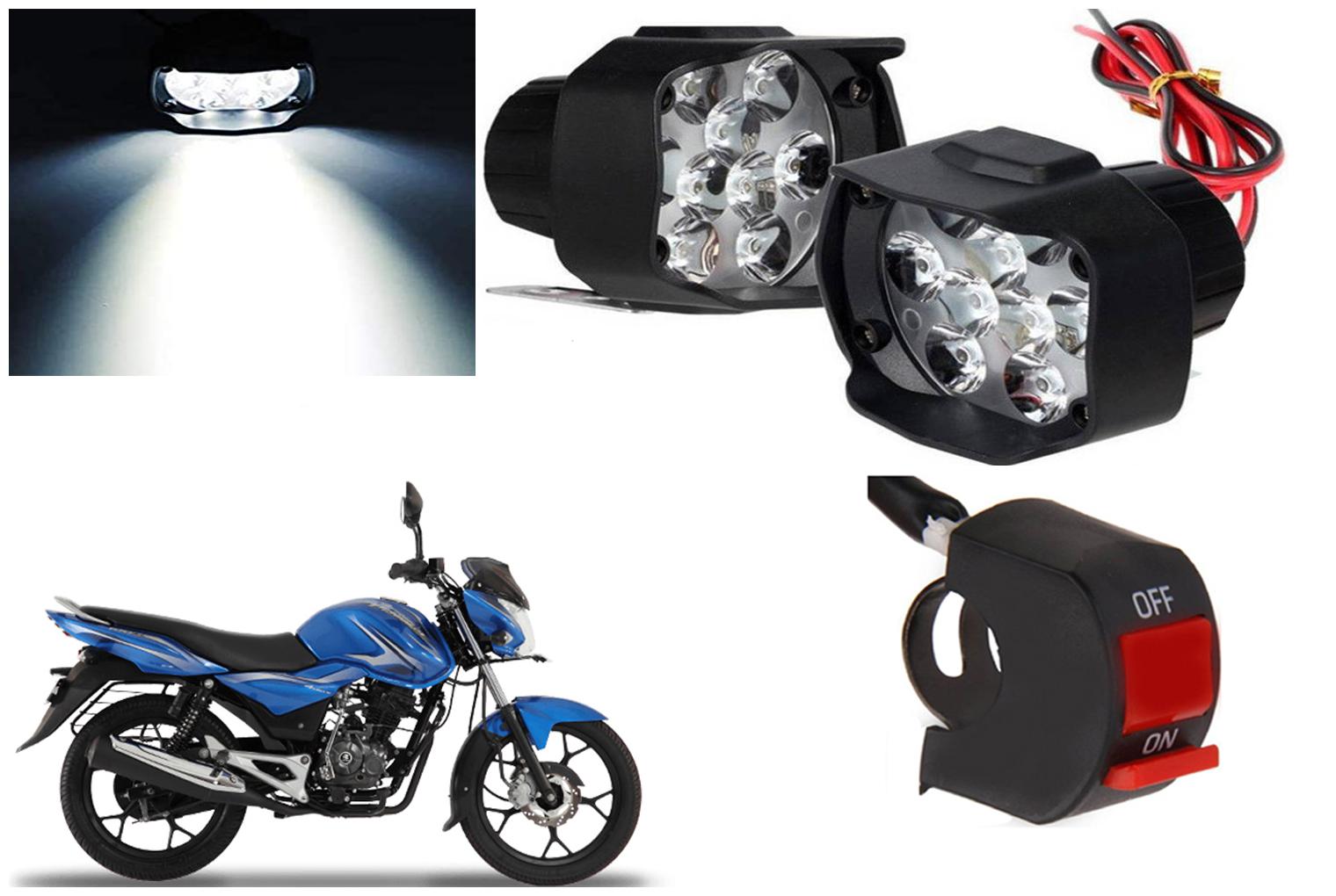 

SHOP4U 9 LED Shilon Fog Light for Bajaj Discover 100M ( Free on off Switch )