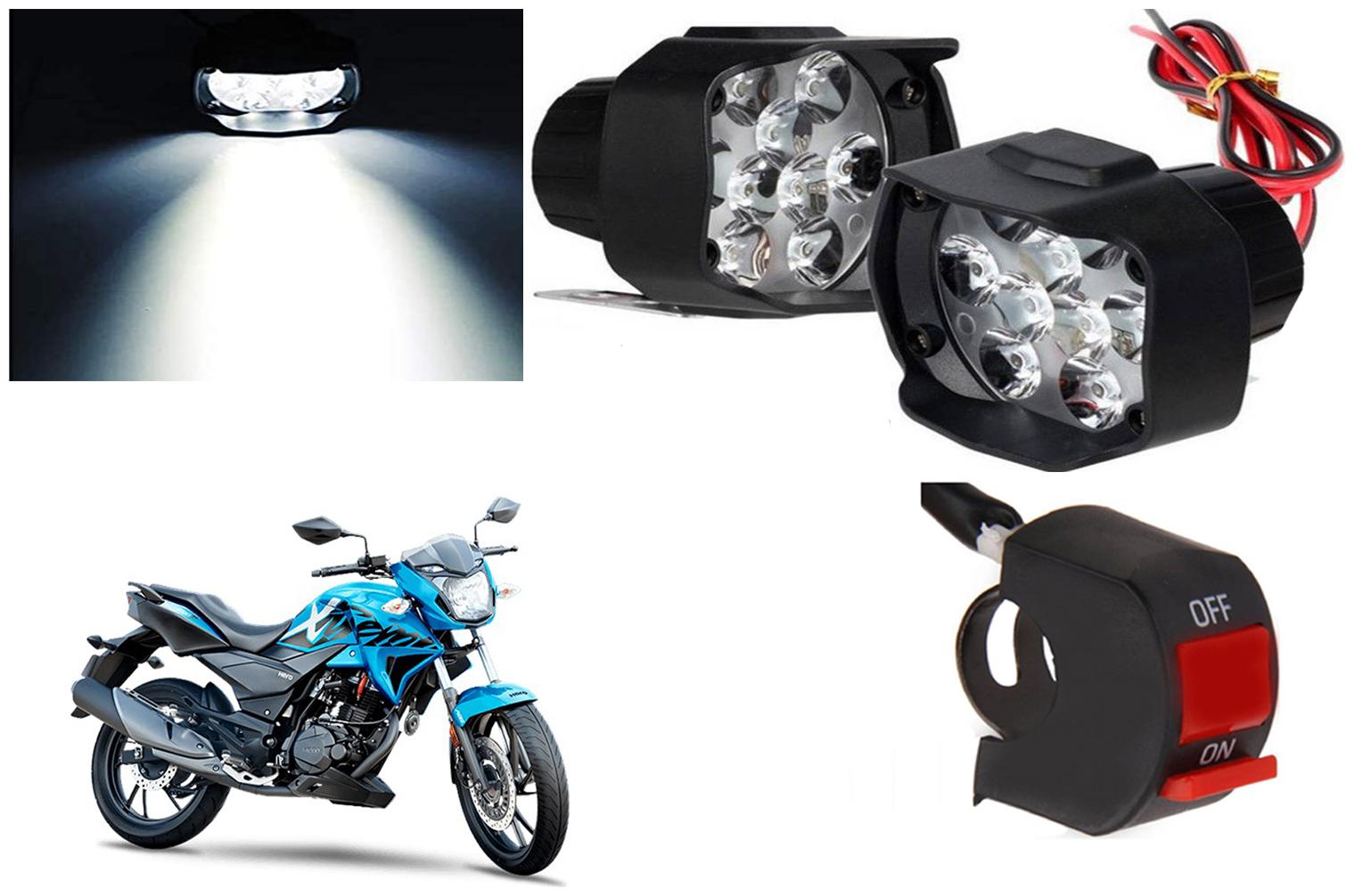 

SHOP4U 9 LED Shilon Fog Light for Hero Xtreme 200R ( Free on off Switch )