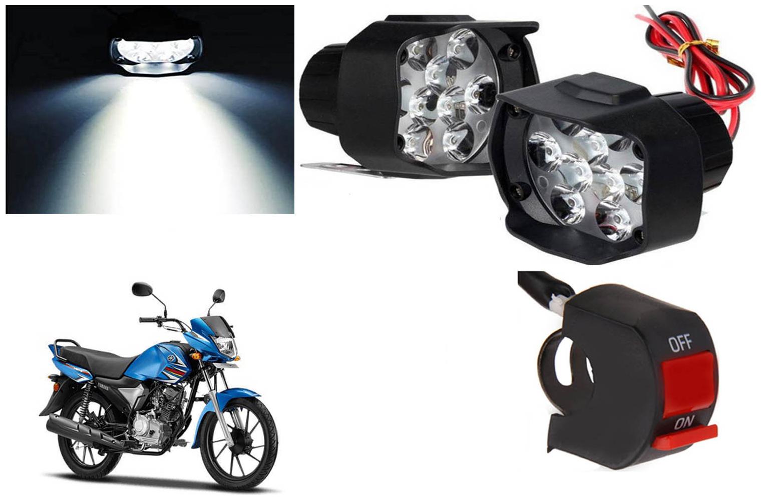 

SHOP4U 9 LED Shilon Fog Light for Yamaha Saluto RX ( Free on off Switch )