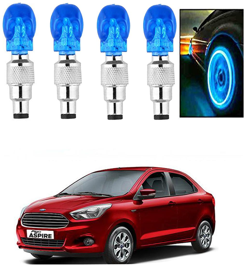 

SHOP4U Car Skull Wheel Tyre LED Light With Motion Sensor for ford figo aspire ( Pack of 4 Blue )