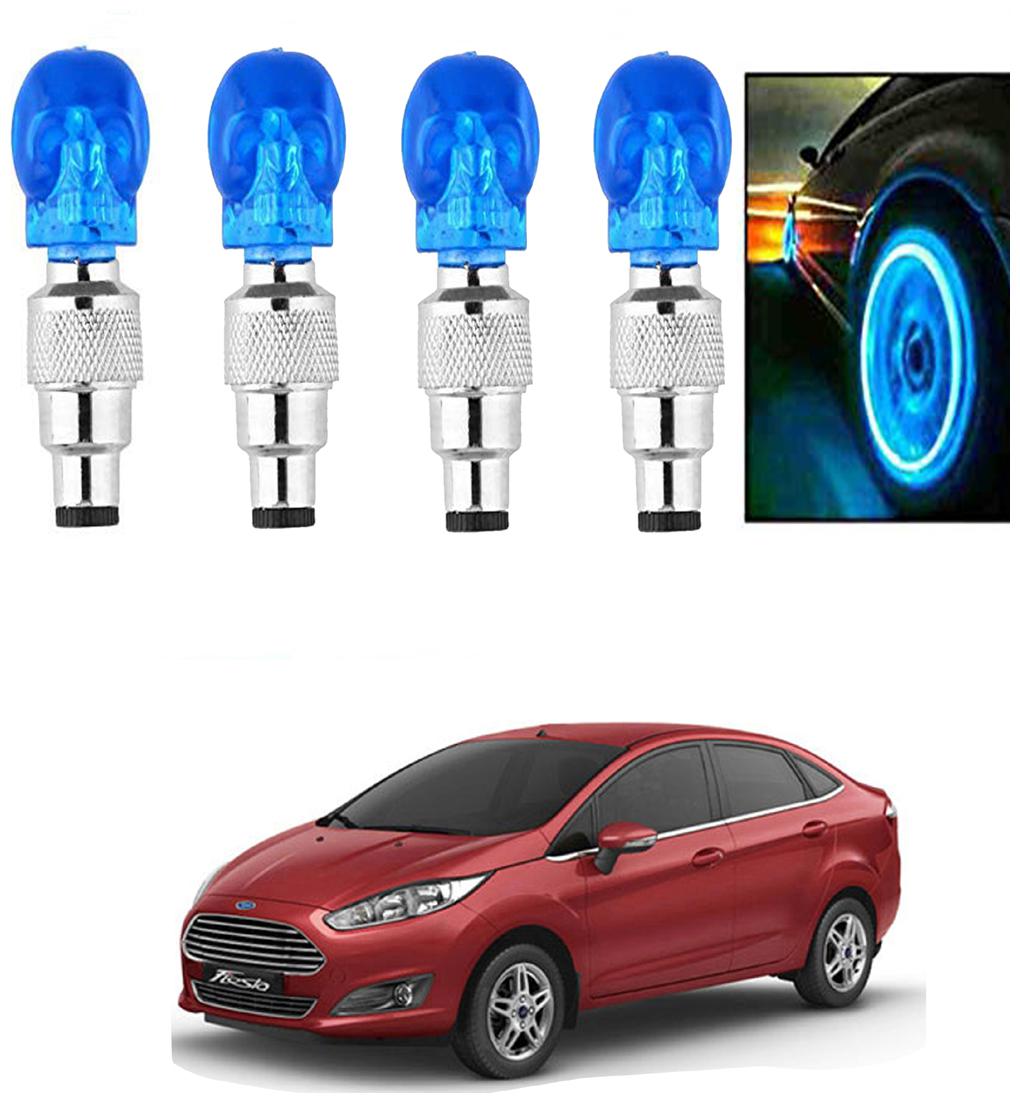 

SHOP4U Car Skull Wheel Tyre LED Light With Motion Sensor for ford fiesta ( Pack of 4 Blue )