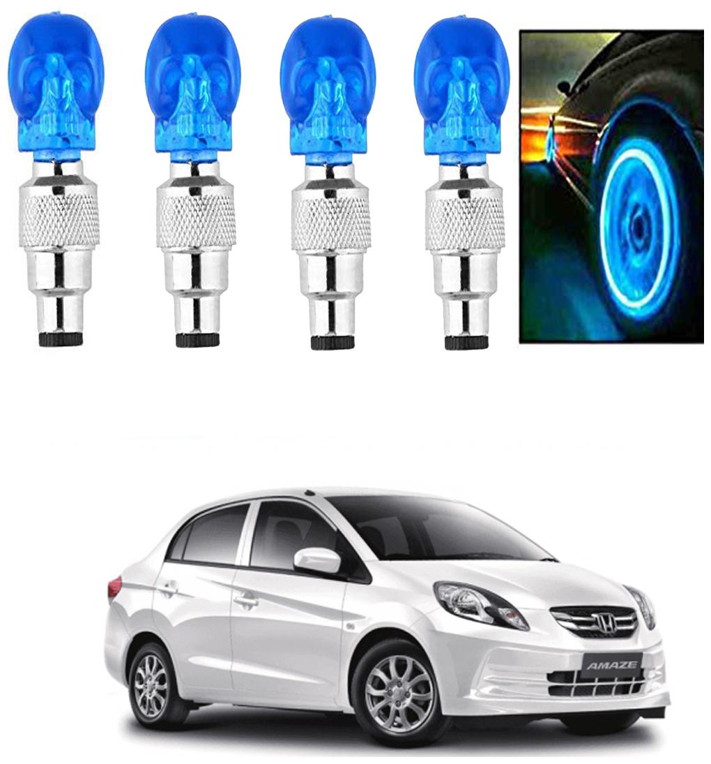 

SHOP4U Car Skull Wheel Tyre LED Light With Motion Sensor for honda amaze ( Pack of 4 Blue )