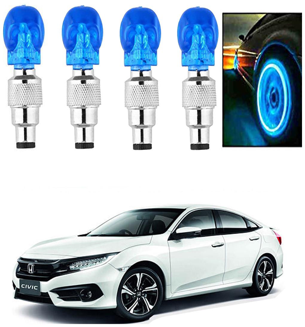 

SHOP4U Car Skull Wheel Tyre LED Light With Motion Sensor for HONDA CIVIC ( Pack of 4 Blue )