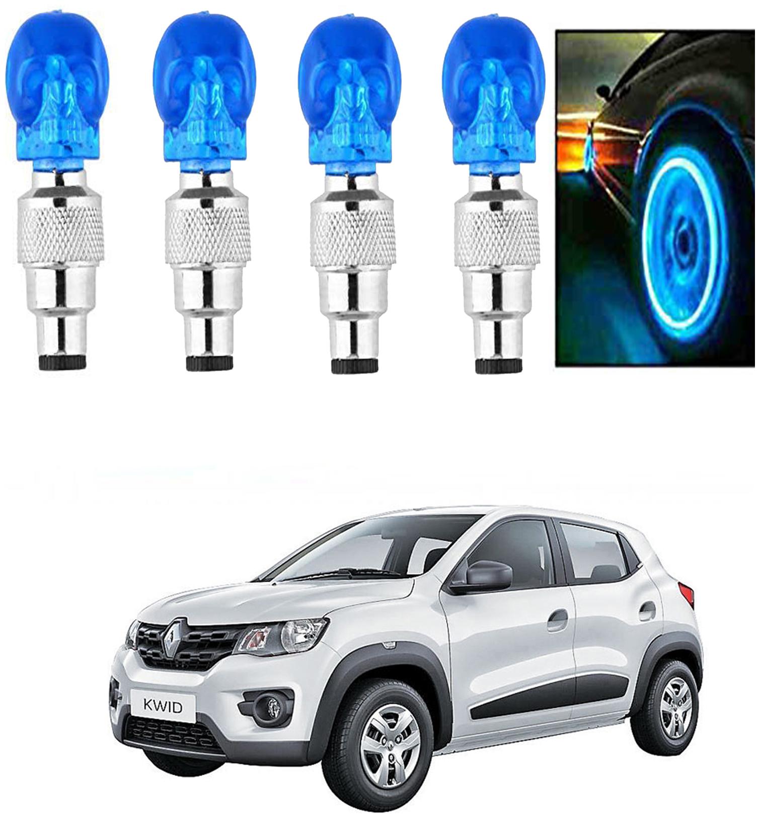 

SHOP4U Car Skull Wheel Tyre LED Light With Motion Sensor for renault kwid ( Pack of 4 Blue )