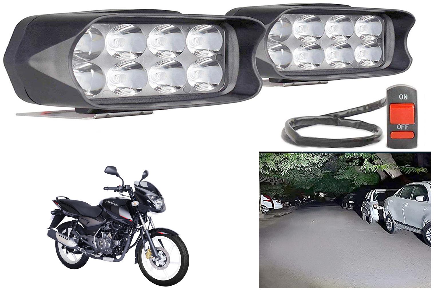 

SHOP4U L21 Shilon 8 LED Fog Lamp Light for Bajaj Pulsar 150 ( Free on off Switch )