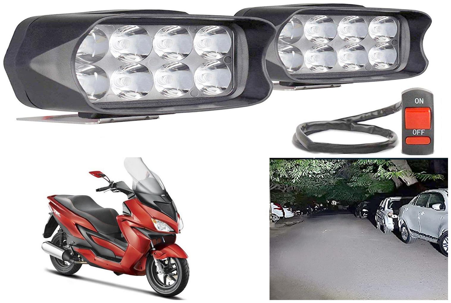 

SHOP4U L21 Shilon 8 LED Fog Lamp Light for Hero Zir ( Free on off Switch )
