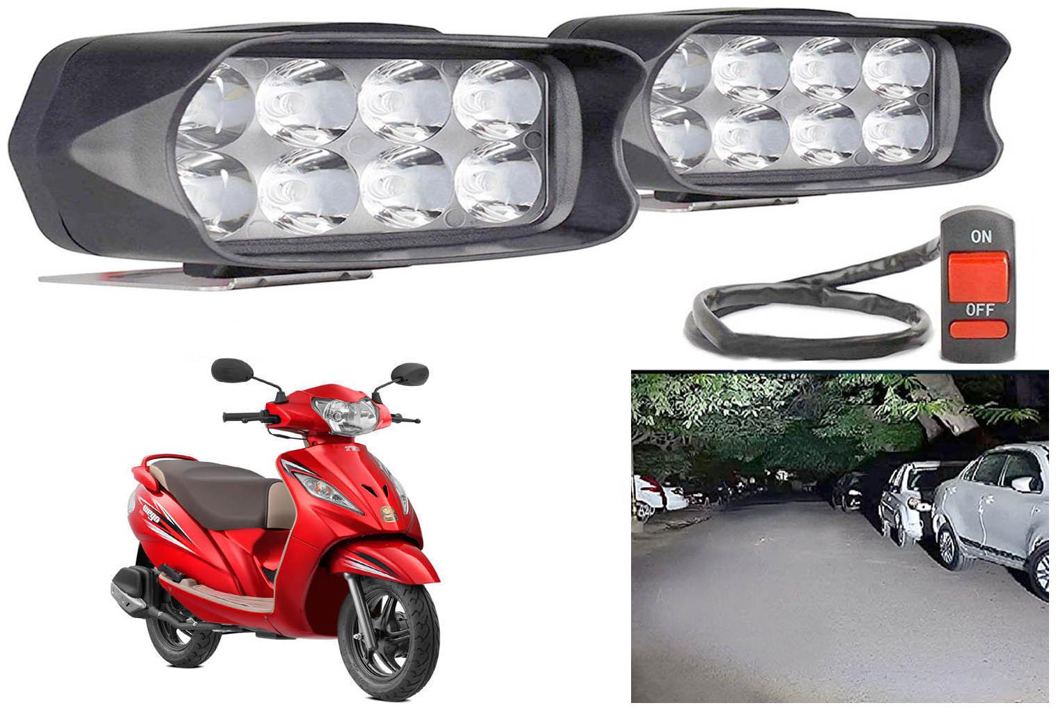 

SHOP4U L21 Shilon 8 LED Fog Lamp Light for TVS Wego ( Free on off Switch )