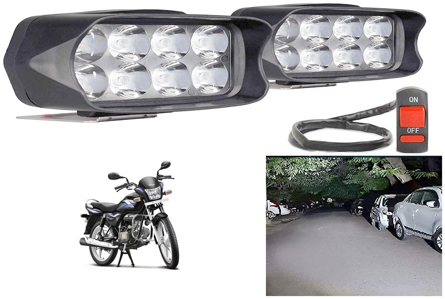 

SHOP4U L21 Shilon 8 LED Fog Lamp Light for Hero Super Splendor ( Free on off Switch )
