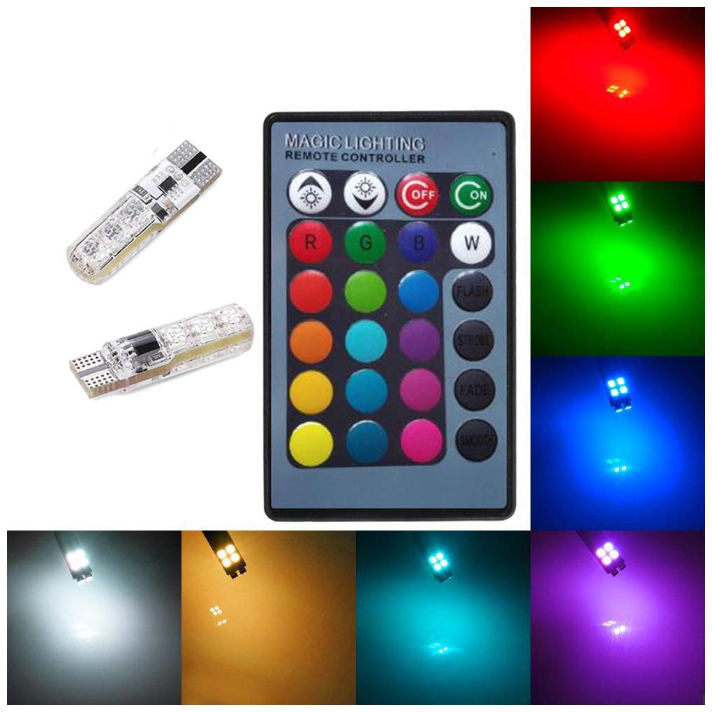 

SHOP4U Multicolor LED Parking Light with IR Remote for All Cars