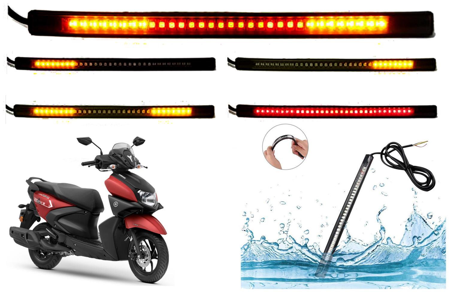 

SHOP4U SMD Flexible LED Strip Tail Light Brake Light with Turn Indicator Signals for Yamaha RayZR 125