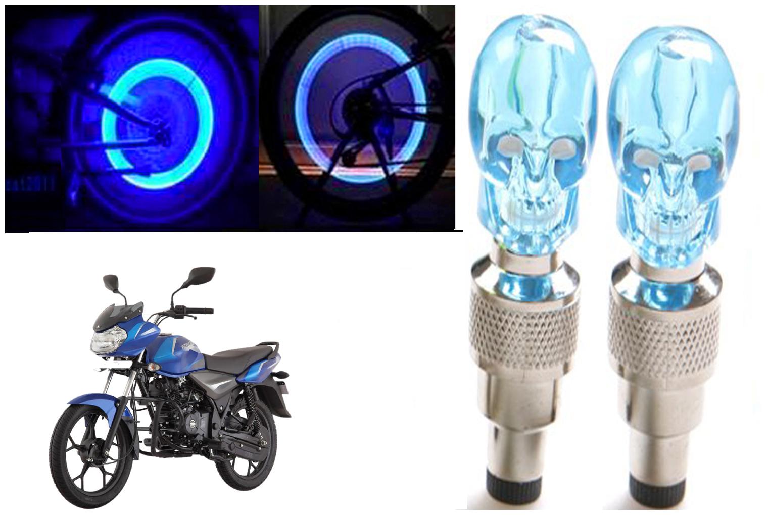 

SHOP4U( Unbranded ) Bike Skull Tyre Blue LED With Motion Sensor Light for Bajaj Discover 110