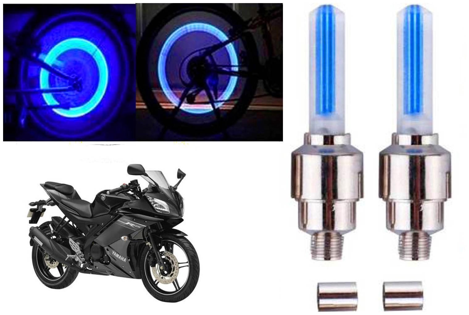

SHOP4U( Unbranded ) Bike Tyre Blue LED With Motion Sensor Light for Yamaha YZF R15S