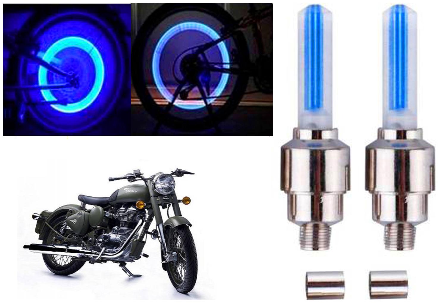 

SHOP4U( Unbranded ) Bike Tyre Blue LED With Motion Sensor Light for Royal Enfield Classic 500