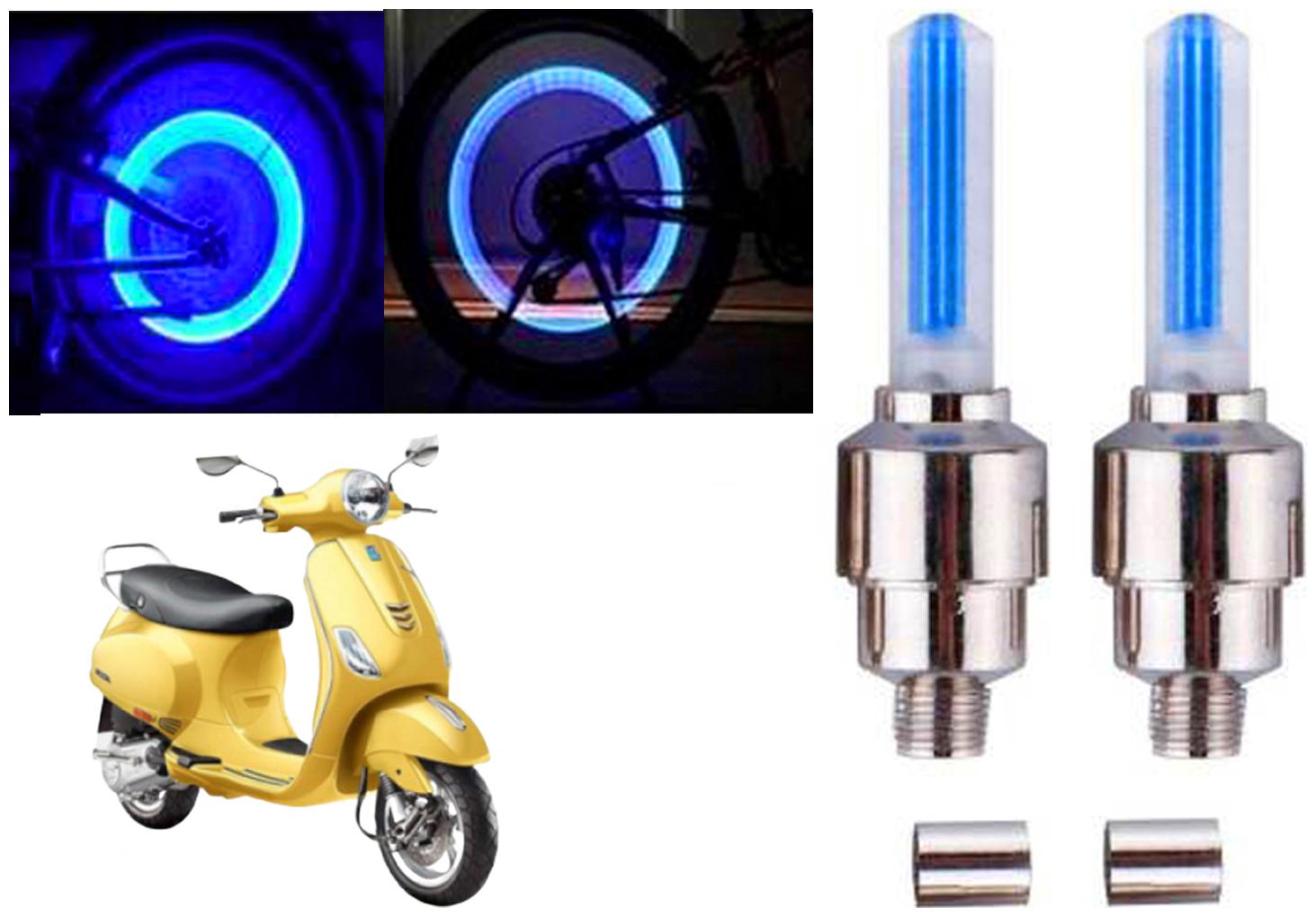 

SHOP4U( Unbranded ) Bike Tyre Blue LED With Motion Sensor Light for Piaggio Vespa ZX 125