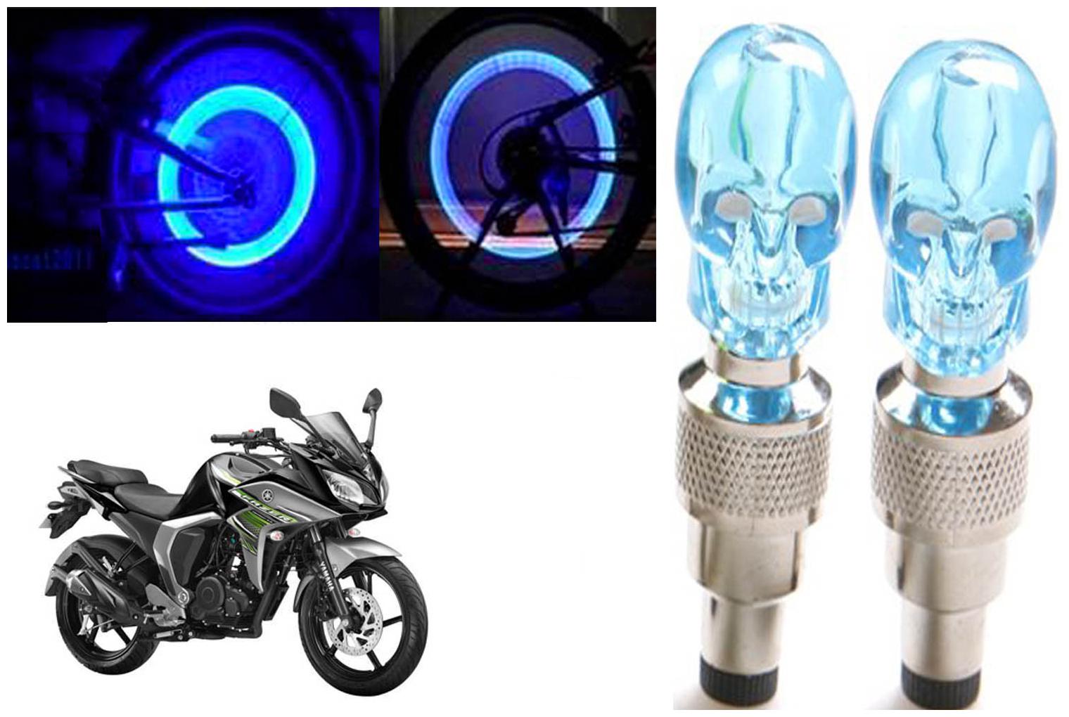 

SHOP4U( Unbranded ) Bike Skull Tyre Blue LED With Motion Sensor Light for Yamaha Fazer FI