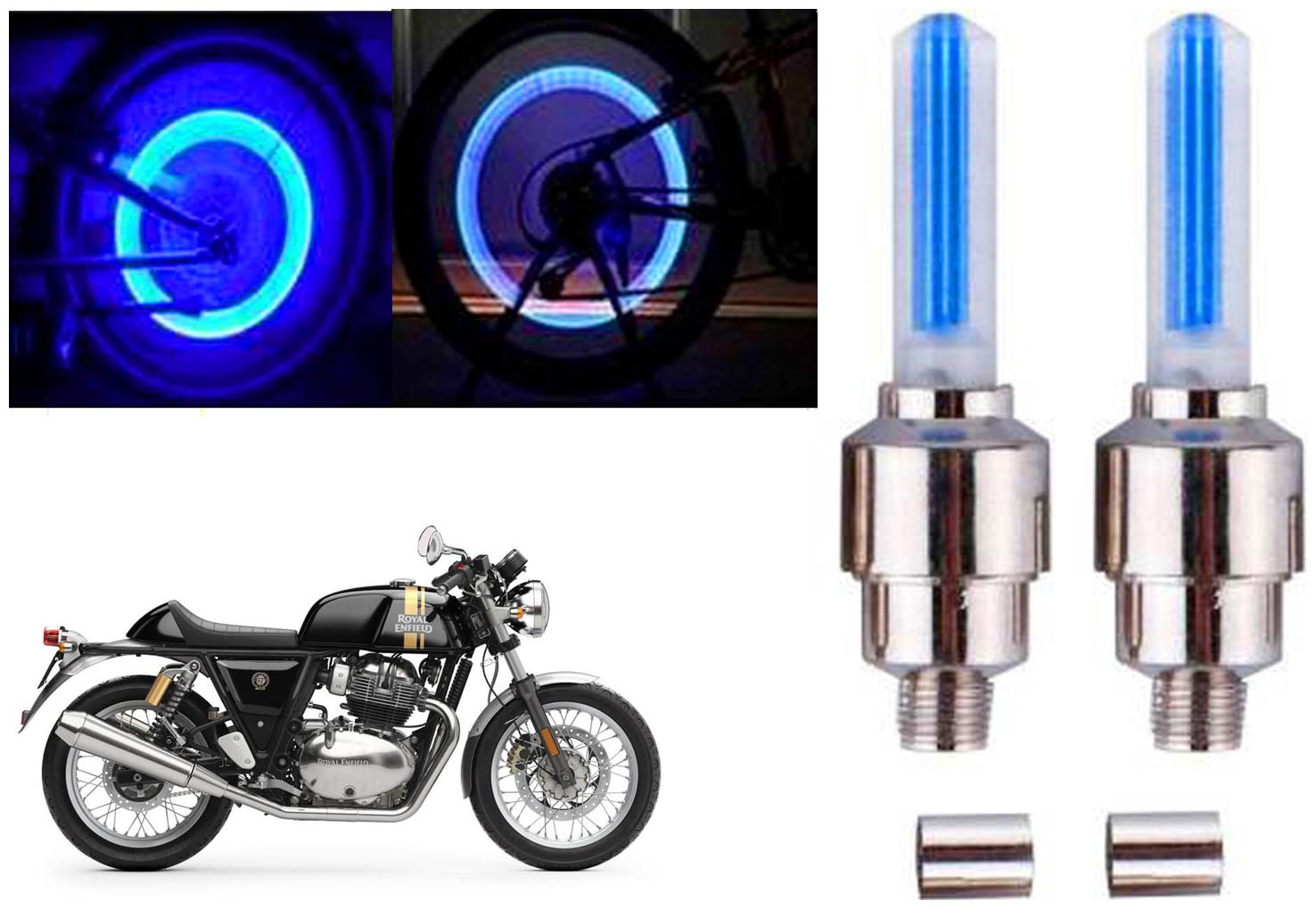 

SHOP4U( Unbranded ) Bike Tyre Blue LED With Motion Sensor Light for Royal Enfield Continental STD