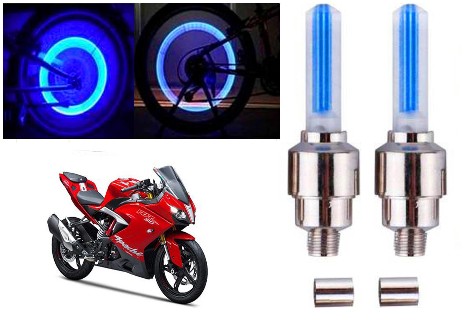 

SHOP4U( Unbranded ) Bike Tyre Blue LED With Motion Sensor Light for TVS Apache RR310