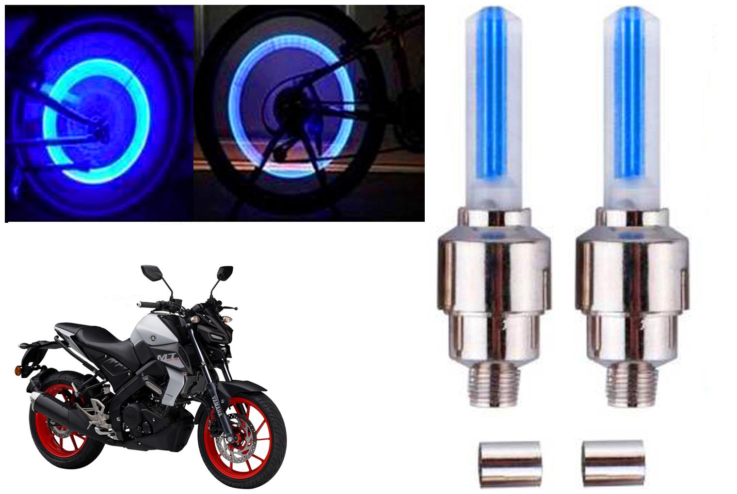 

SHOP4U( Unbranded ) Bike Tyre Blue LED With Motion Sensor Light for Yamaha MT-15 BS6