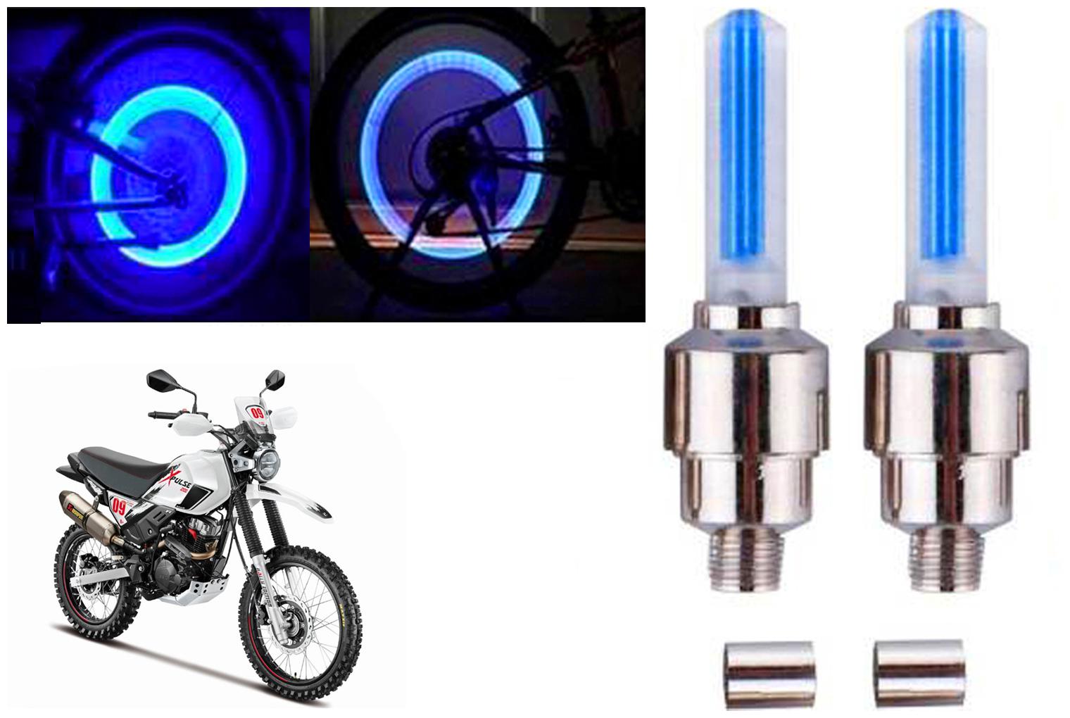 

SHOP4U( Unbranded ) Bike Tyre Blue LED With Motion Sensor Light for Hero Xpulse 200 BS6