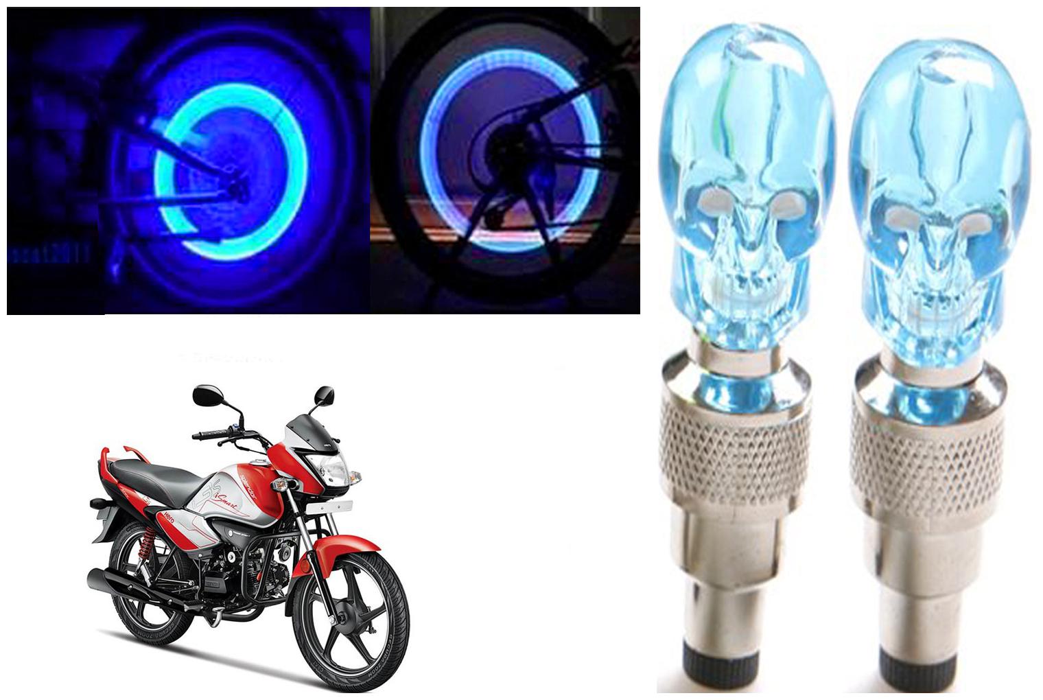 

SHOP4U( Unbranded ) Bike Skull Tyre Blue LED With Motion Sensor Light for Hero Super Splendor I Smart