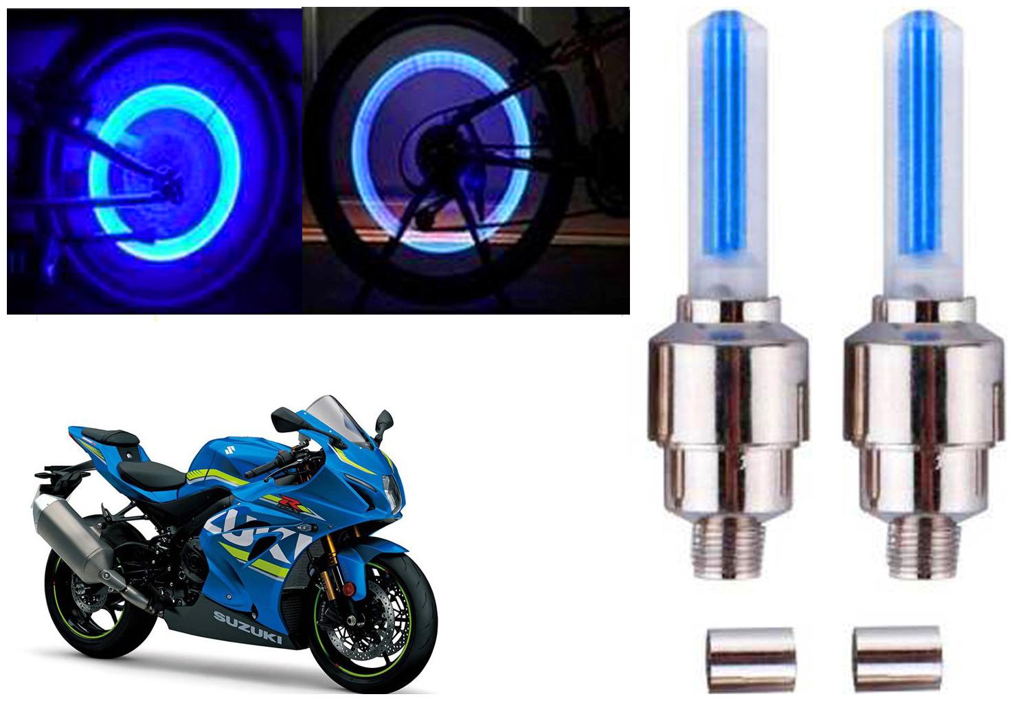 

SHOP4U( Unbranded ) Bike Tyre Blue LED With Motion Sensor Light for Suzuki GSX R1000
