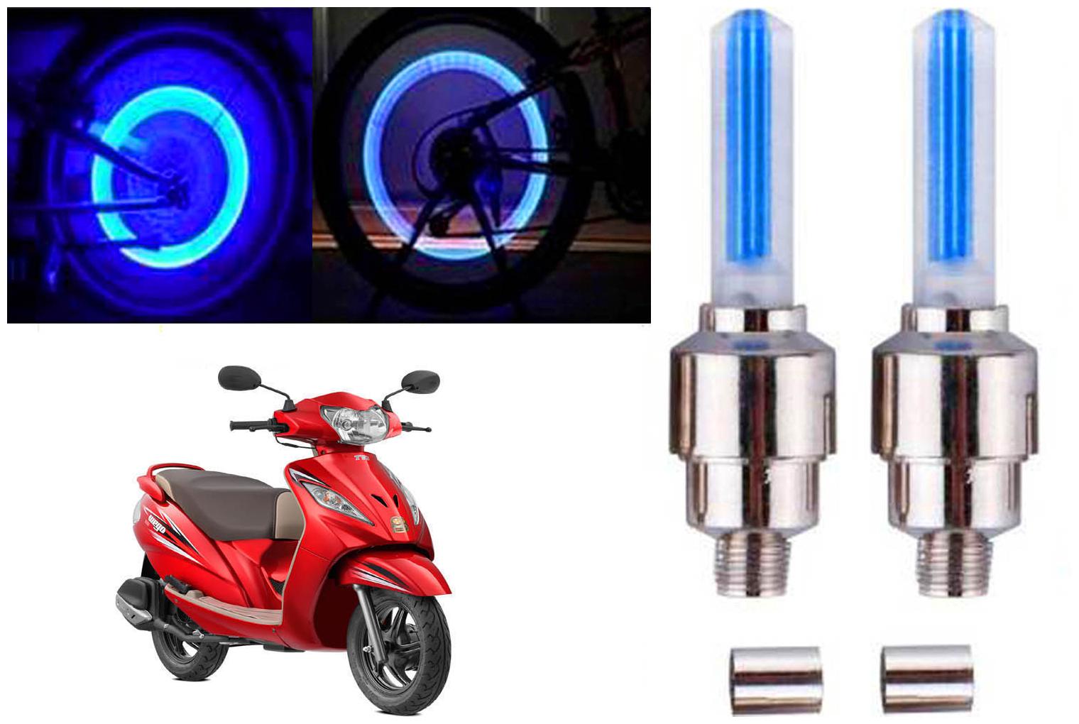 

SHOP4U( Unbranded ) Bike Tyre Blue LED With Motion Sensor Light for TVS Wego