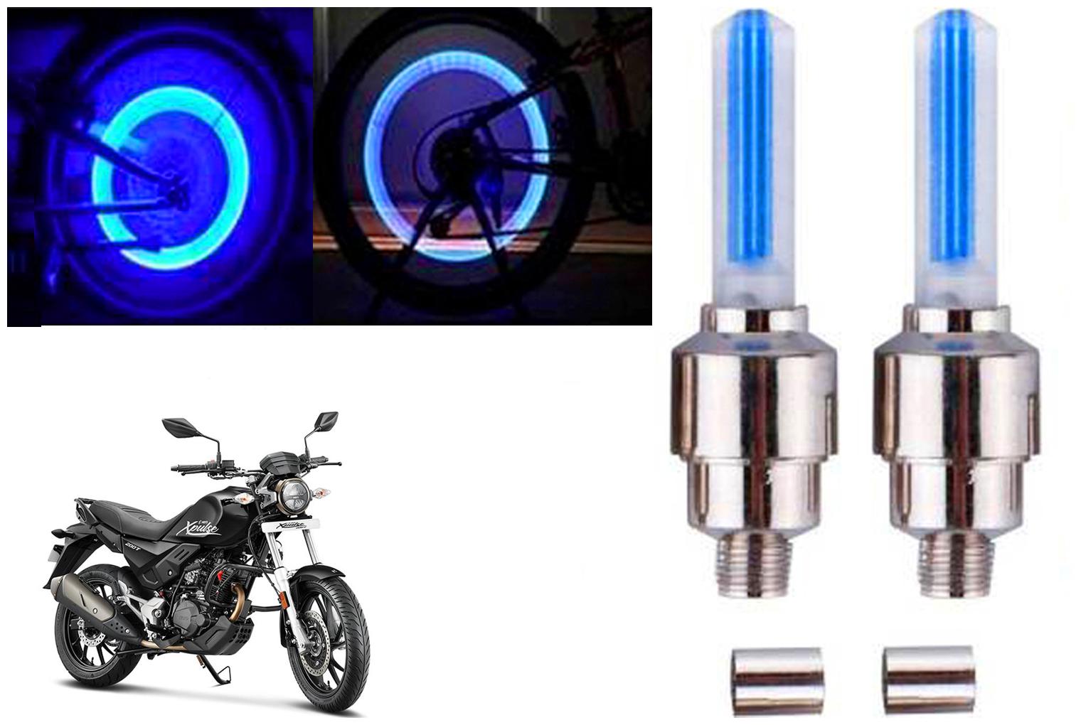 

SHOP4U( Unbranded ) Bike Tyre Blue LED With Motion Sensor Light for Hero XPulse 200T