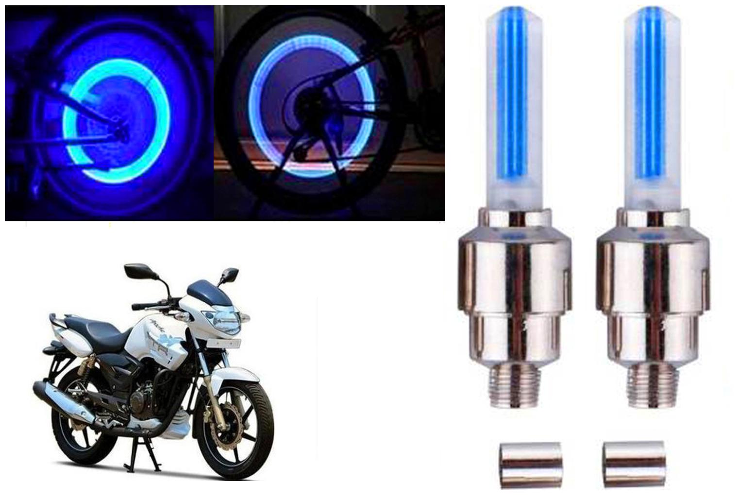 

SHOP4U( Unbranded ) Bike Tyre Blue LED With Motion Sensor Light for TVS Apache RTR 180