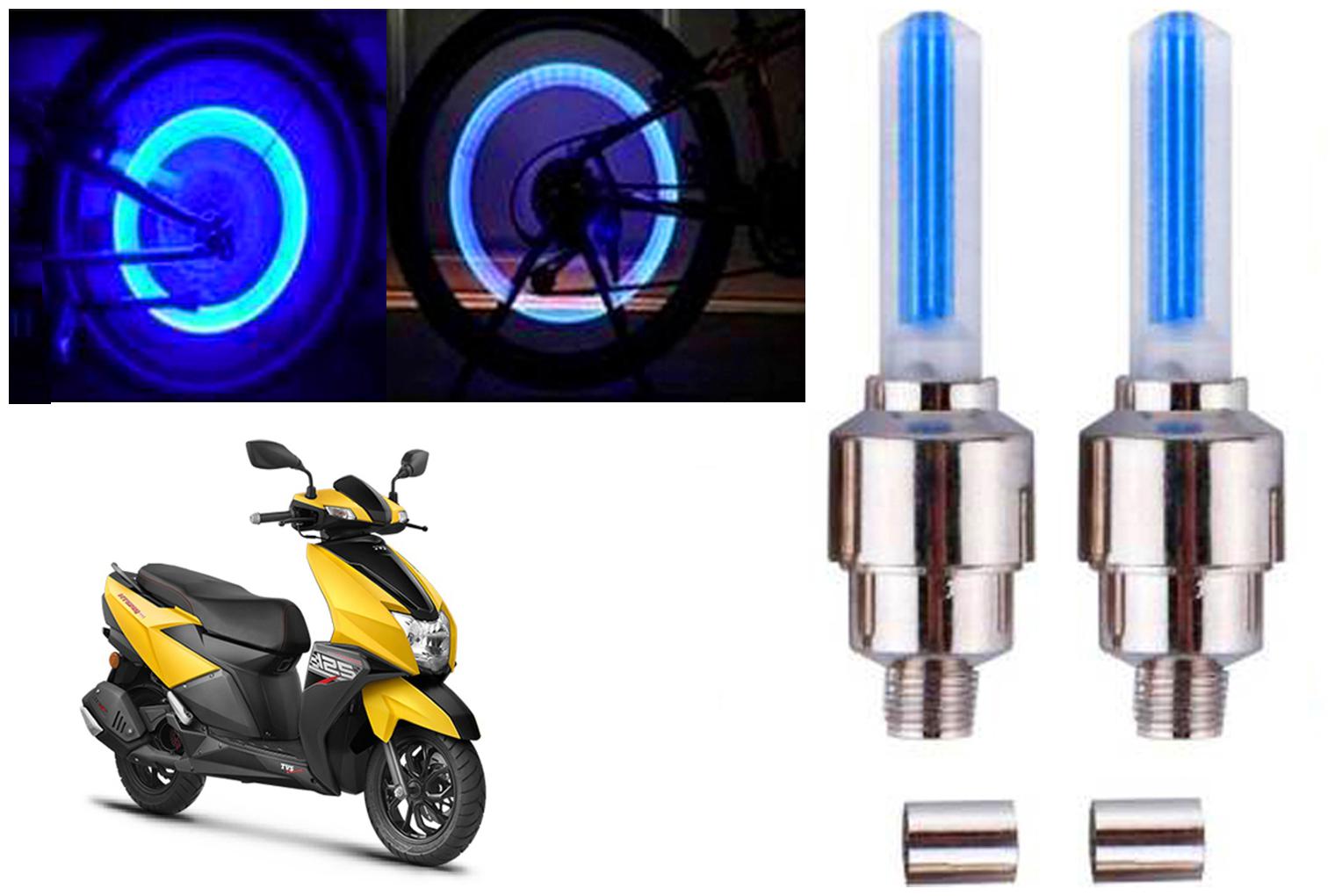 

SHOP4U( Unbranded ) Bike Tyre Blue LED With Motion Sensor Light for TVS NTORQ 125