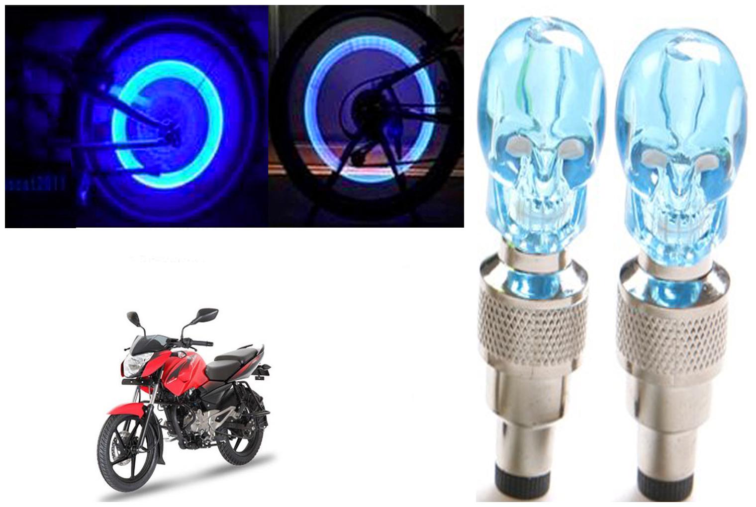 

SHOP4U( Unbranded ) Bike Skull Tyre Blue LED With Motion Sensor Light for Bajaj Pulsar 135LS