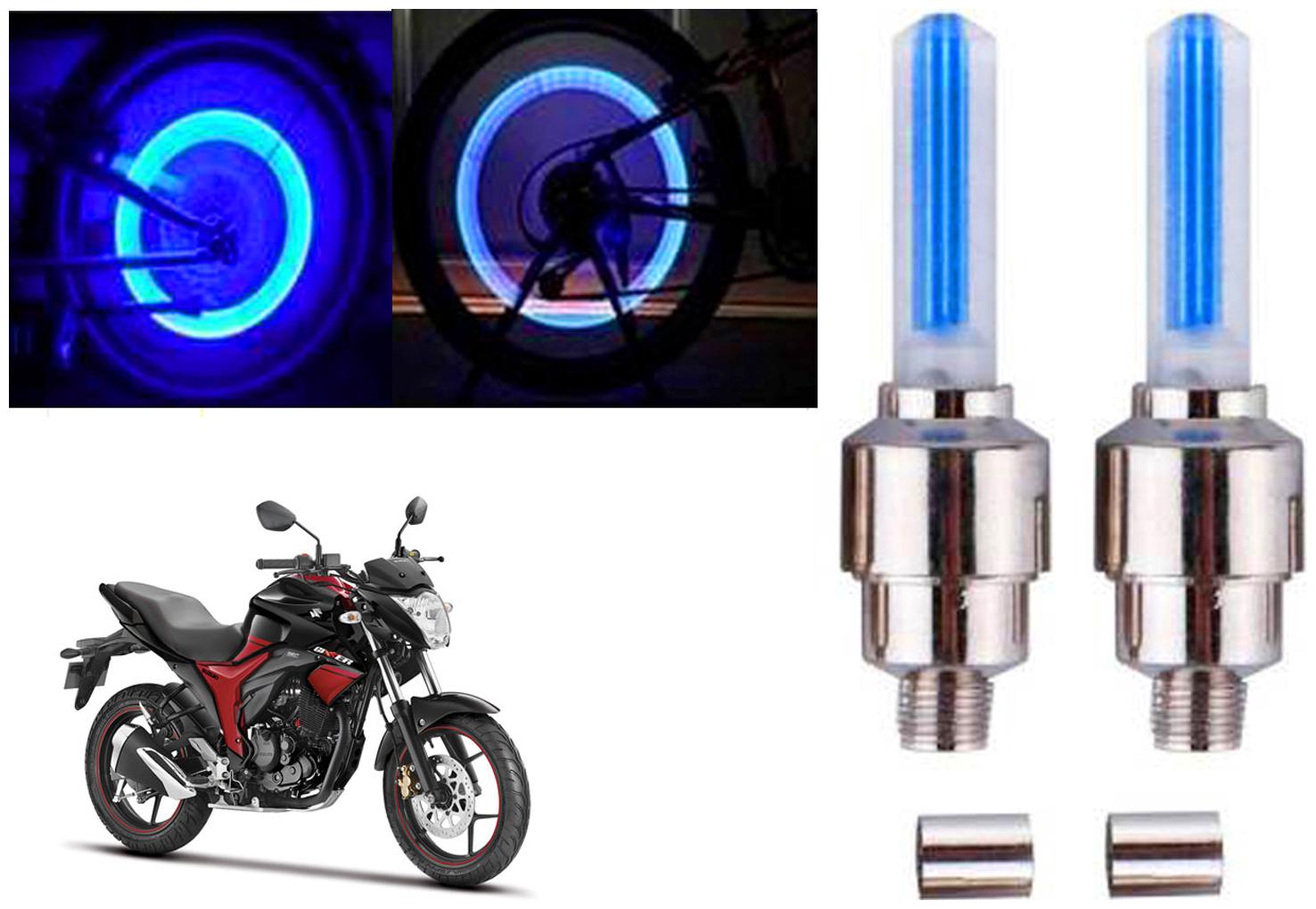 

SHOP4U( Unbranded ) Bike Tyre Blue LED With Motion Sensor Light for Suzuki Gixxer