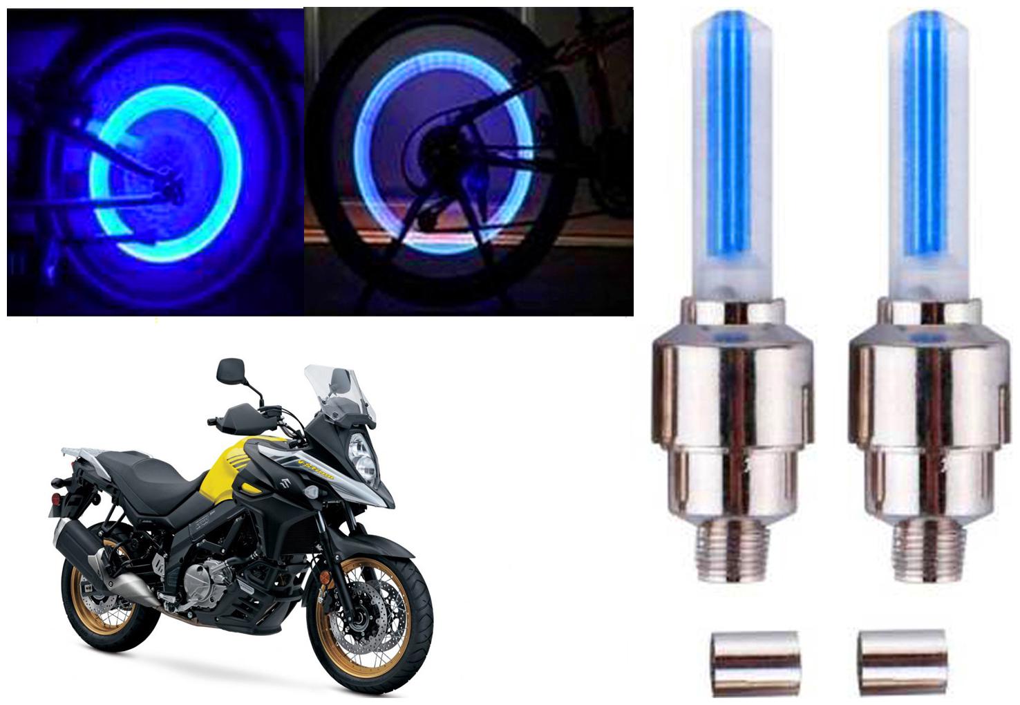 

SHOP4U( Unbranded ) Bike Tyre Blue LED With Motion Sensor Light for Suzuki V Storm