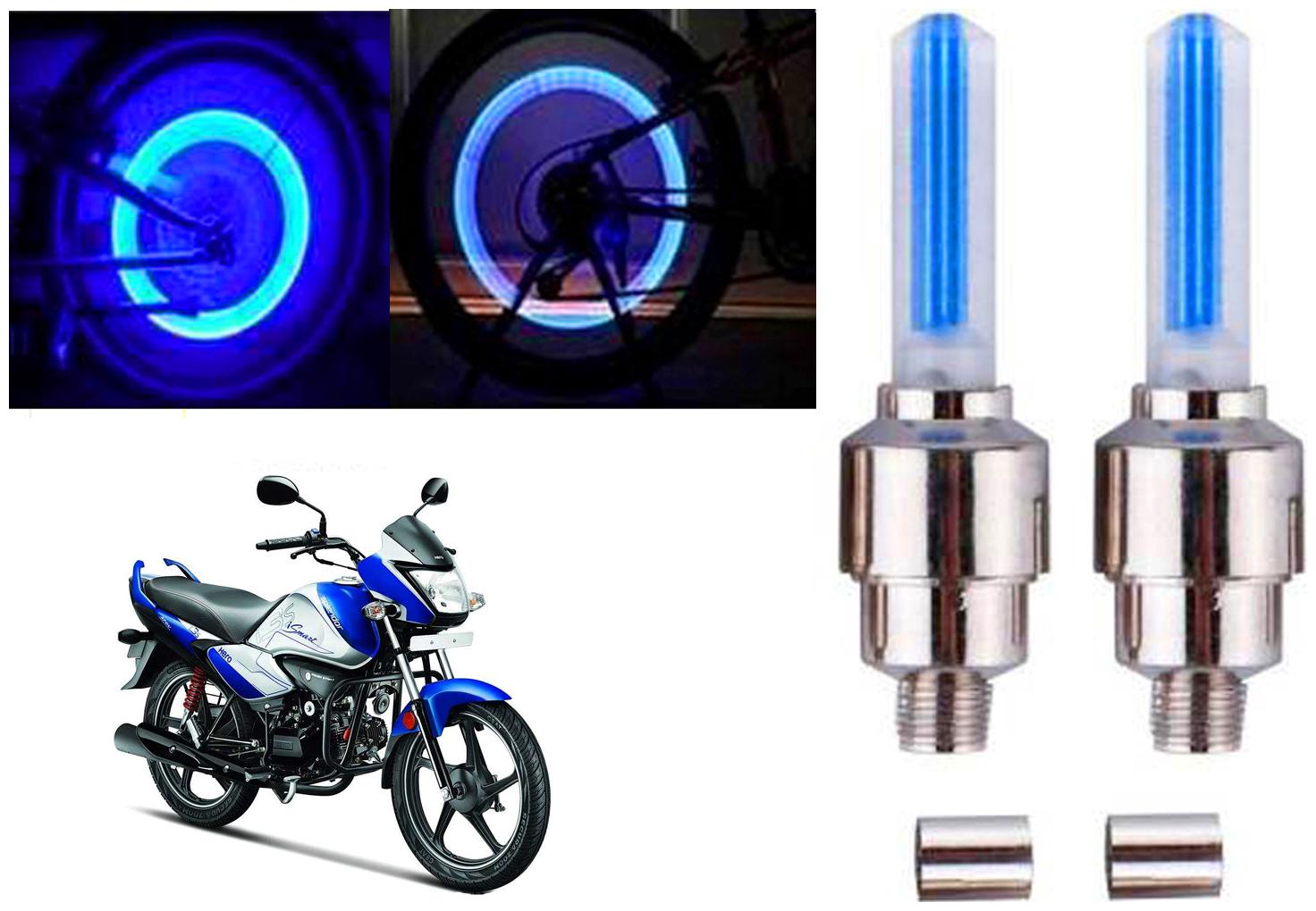 

SHOP4U( Unbranded ) Bike Tyre Blue LED With Motion Sensor Light for Hero Splendor I Smart 110