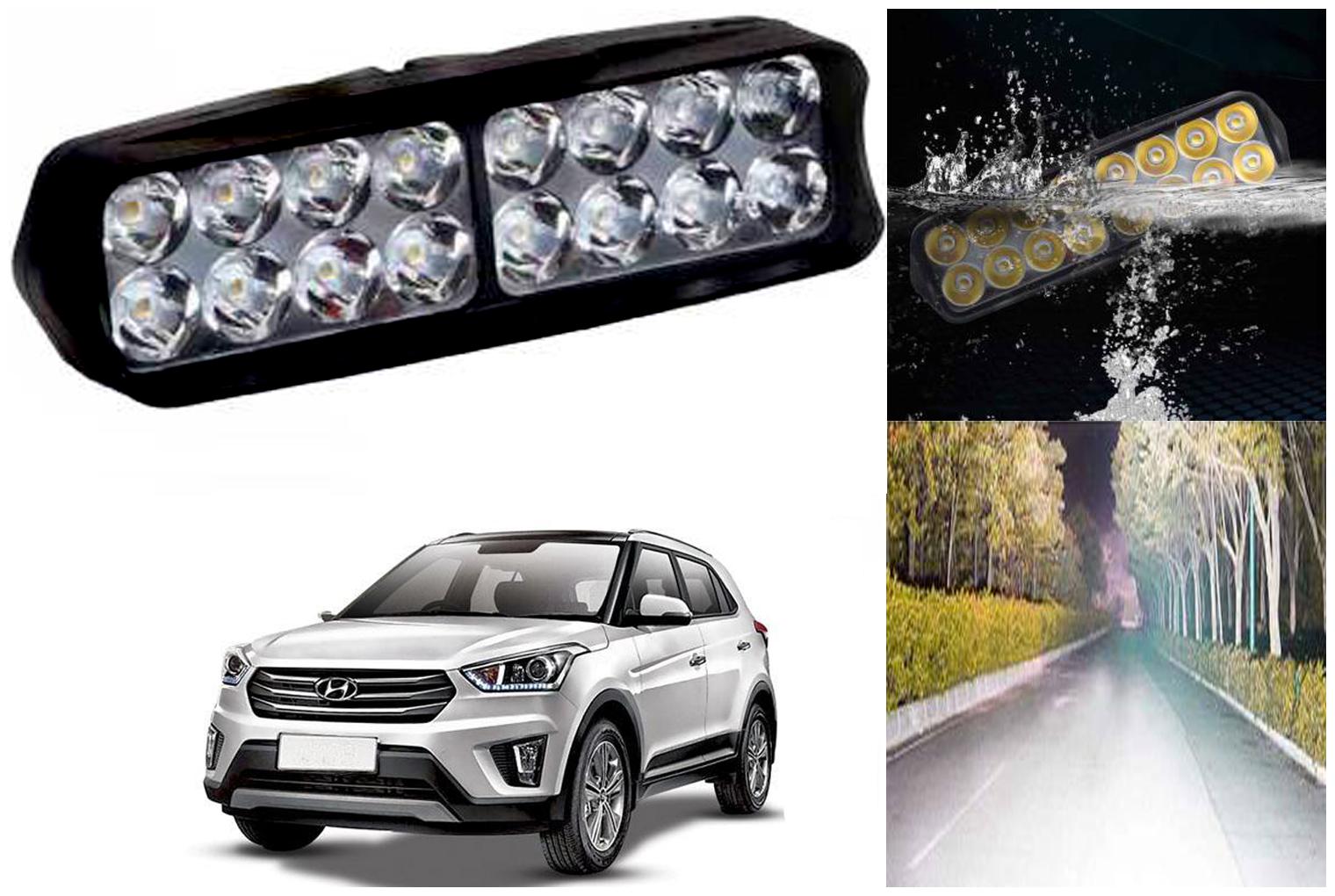 

SHOP4U Waterproof 16 LED Fog Light Head Lamp for Hyundai Creta ( Set of 1 )