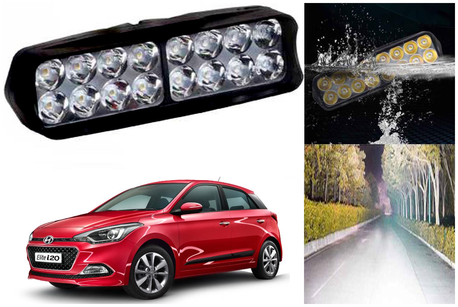 

SHOP4U Waterproof 16 LED Fog Light Head Lamp for Hyundai I20 Elite ( Set of 1 )