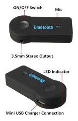 

Shopline Bluetooth Stereo Adapter Audio Receiver 3 5Mm Music Wireless Hifi Dongle Transmitter For All Cars