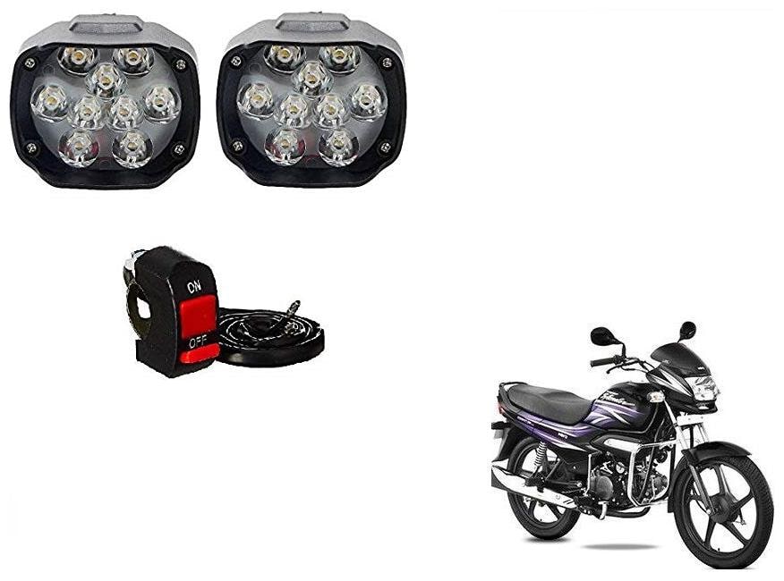 

Skynex 9 led Fog Lamp Assembly set of 2 For Hero Super Splendor