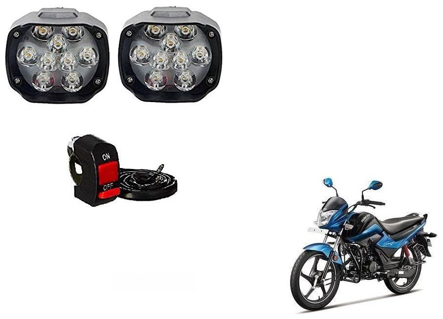 

Skynex 9 led Fog Lamp Assembly set of 2 For Hero Splendor i-Smart