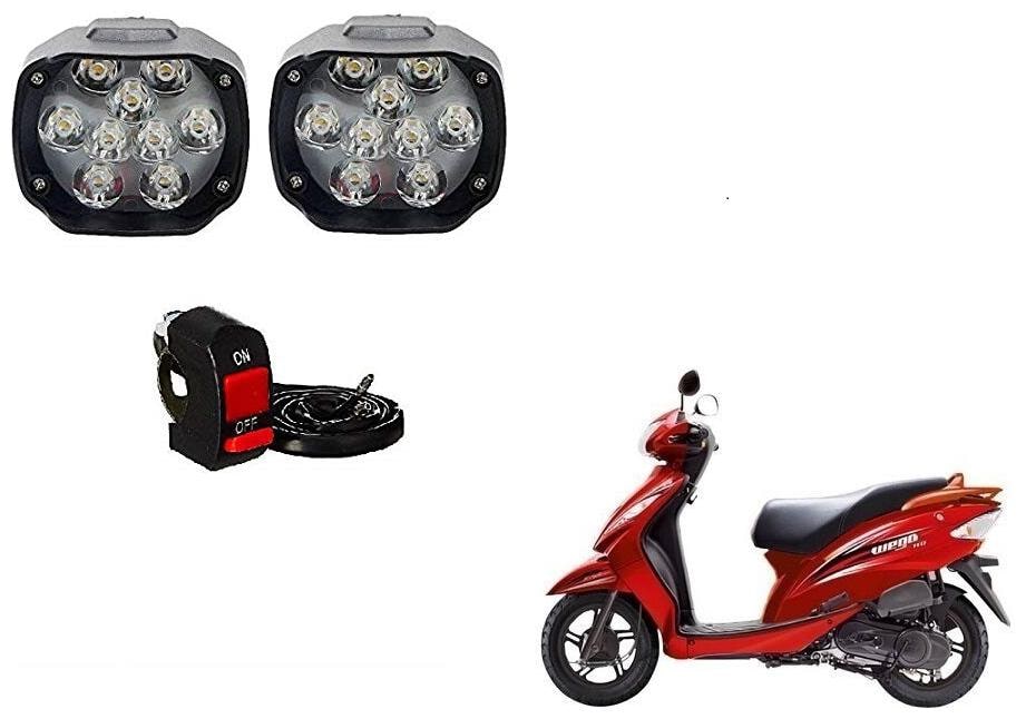 

Skynex 9 led Fog Lamp Assembly set of 2 For TVS Wego