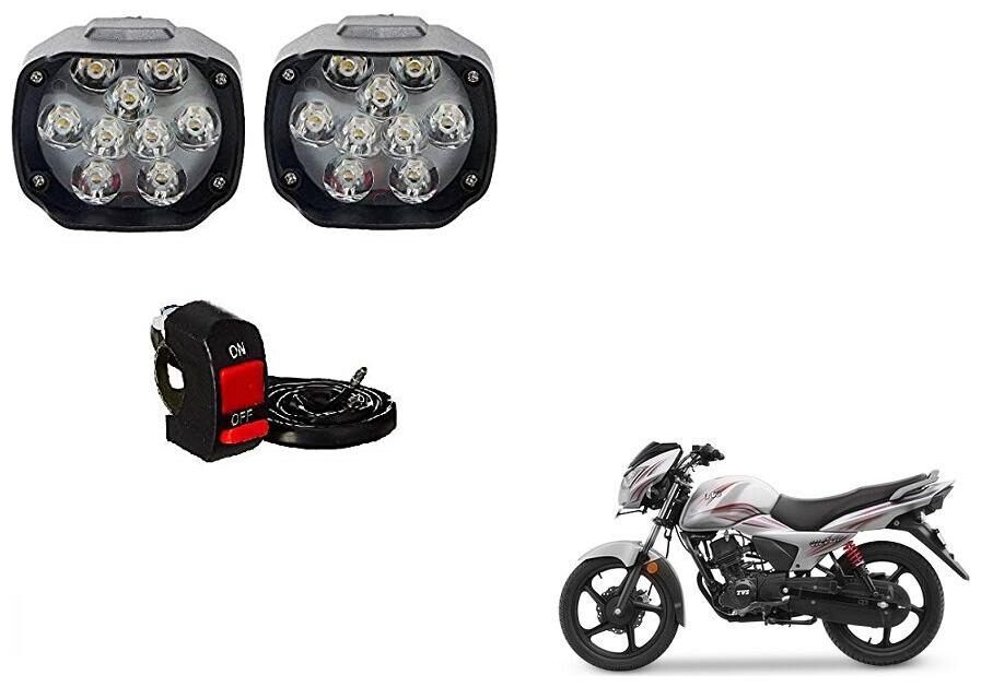 

Skynex 9 led Fog Lamp Assembly set of 2 For TVS Victor Edge