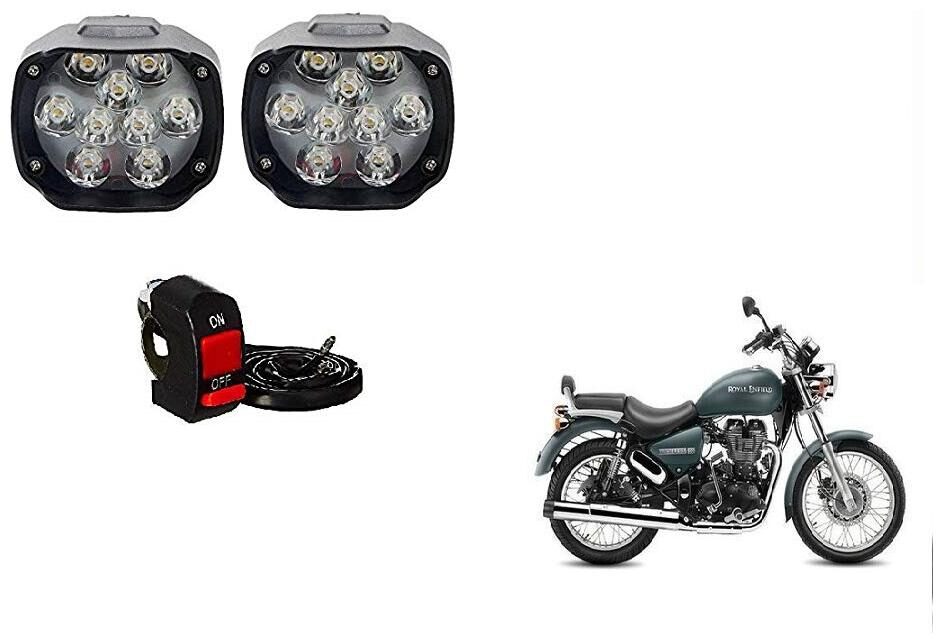 

Skynex 9 led Fog Lamp Assembly set of 2 For Royal Enfield Thunderbird 500
