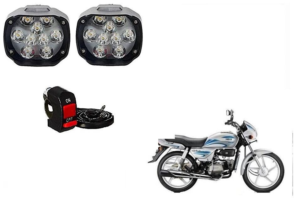 

Skynex 9 led Fog Lamp Assembly set of 2 For Hero Splendor
