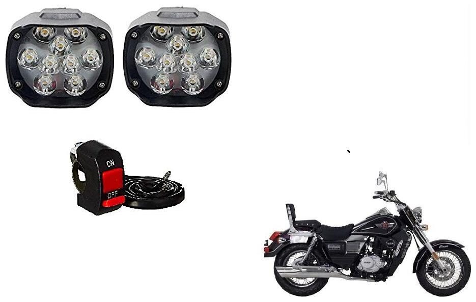 

Skynex 9 led Fog Lamp Assembly set of 2 For Royal Enfield Classic 350