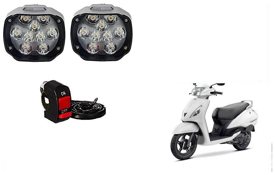 

Skynex 9 led Fog Lamp Assembly set of 2 For TVS Jupiter