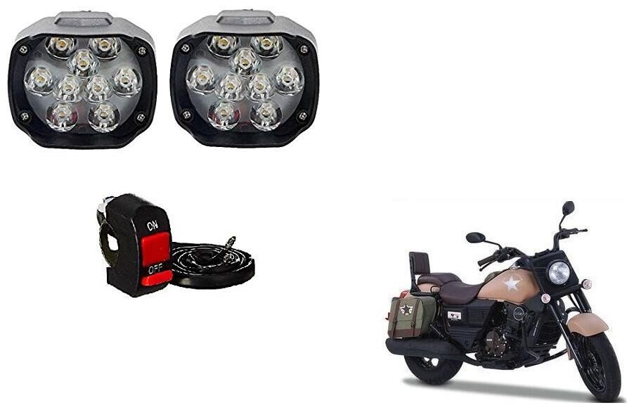 

Skynex 9 led Fog Lamp Assembly set of 2 For Royal Enfield Monster 1100