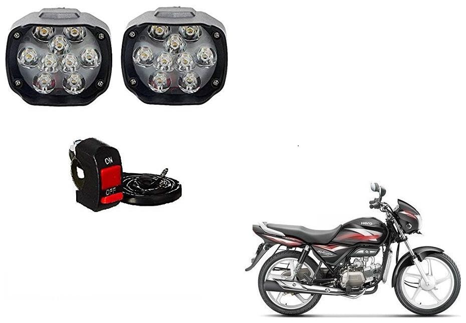 

Skynex 9 led Fog Lamp Assembly set of 2 For Hero Splendor