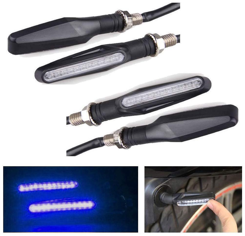 

Skynex Blue Amber Led Indicators Set Of 4 For Honda CB Unicorn