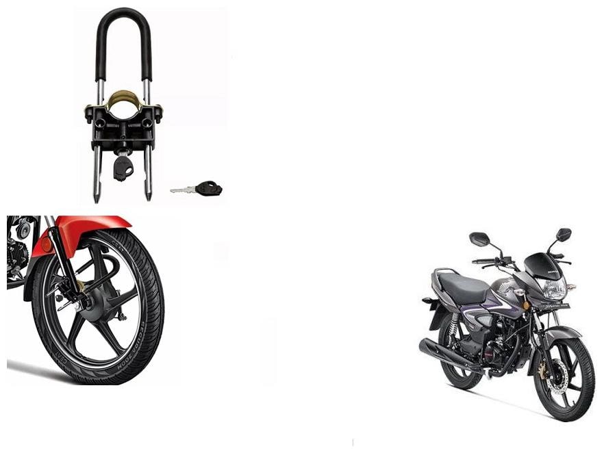 

Skynex U-Type Bike Anti Theft Wheel Lock For Honda CB Shine Self-Drum