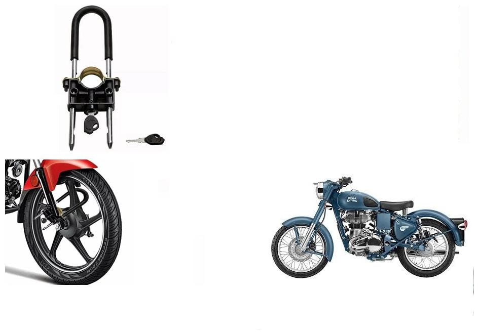 

Skynex U-Type Bike Anti Theft Wheel Lock For Royal Enfield Classic Chrome