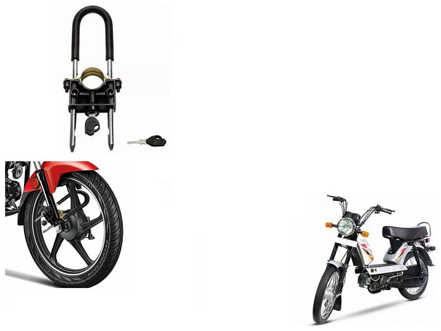 

Skynex U-Type Bike Anti Theft Wheel Lock For TVS XL SUPER HD